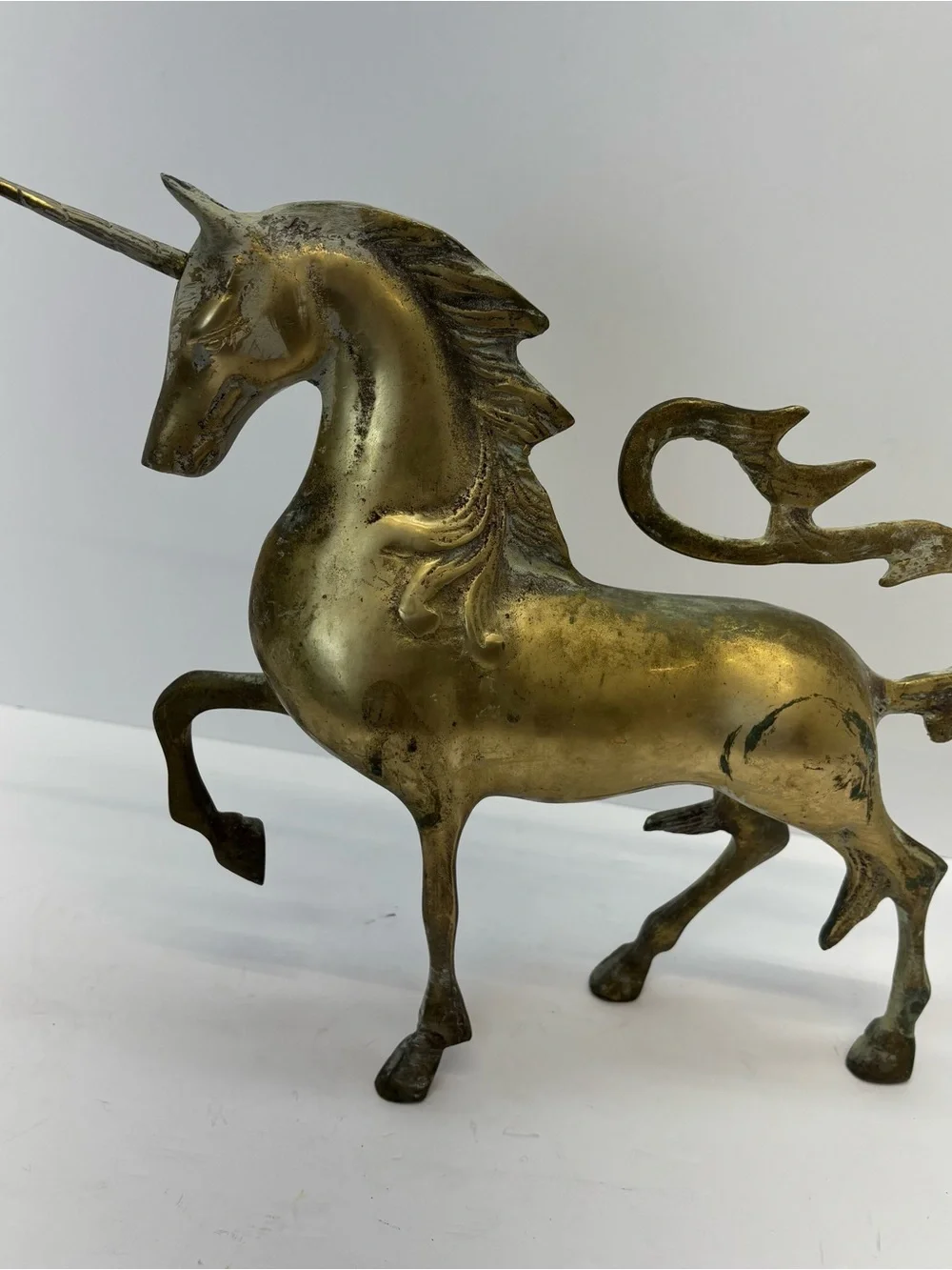 Vintage Solid Brass Unicorn Sculpture 11